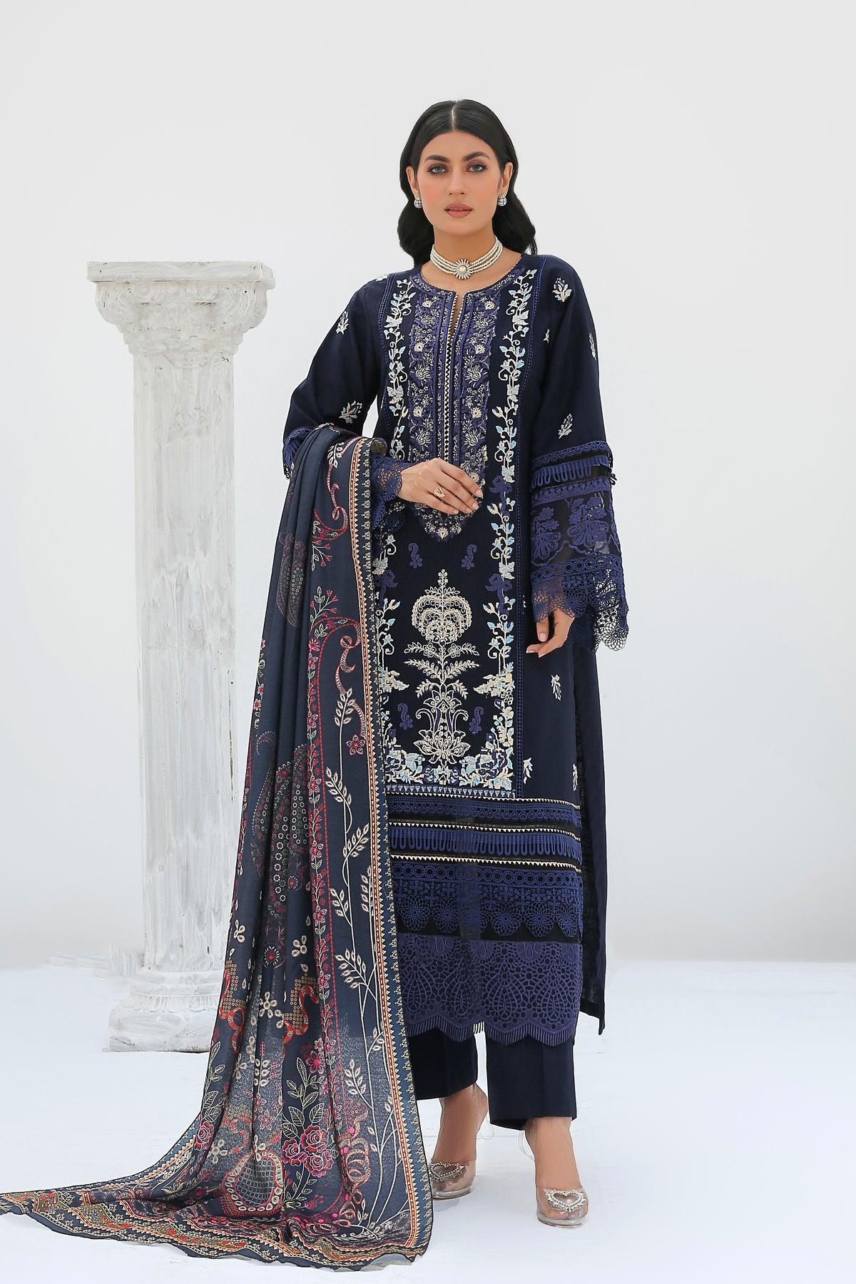 Muse-Khaddar 3 Pc Festive Suit