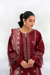 Elora-Khaddar 3 Pc Festive Suit